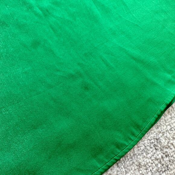 Zara Satin Effect Mini Green Dress Size XS - Picture 12 of 16